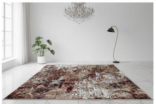 Abstract Area Rug Modern Style | Premium Indian Made Superior Comfort & Construction | Stain Shedding Resistant 6 Feet X 9 Feet - Image 5