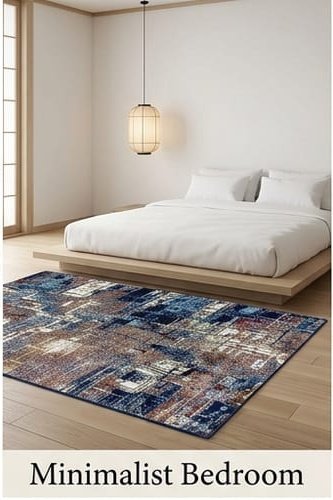 Abstract Area Rug Modern Style | Premium Indian Made Superior Comfort & Construction | Stain Shedding Resistant 6 Feet X 9 Feet - Image 3