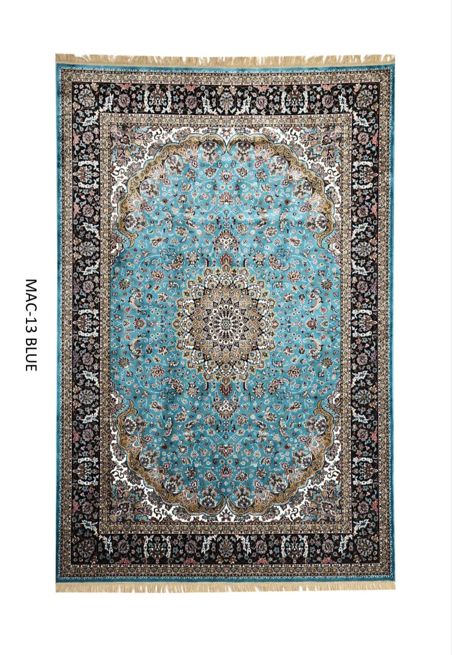 Kashmiri Persian Design Carpet For Living Room Bedroom And For Hall | Machine Woven Designer Anti Skid Carpets - Image 5