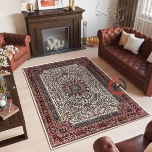Persian Wool Traditional Heavy Anti Skid Rug For Living Room & Bed Room