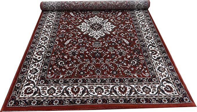 Persian Wool Traditional Heavy Anti Skid Rug For Living Room & Bed Room - Image 4