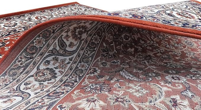 Persian Wool Traditional Heavy Anti Skid Rug For Living Room & Bed Room - Image 3