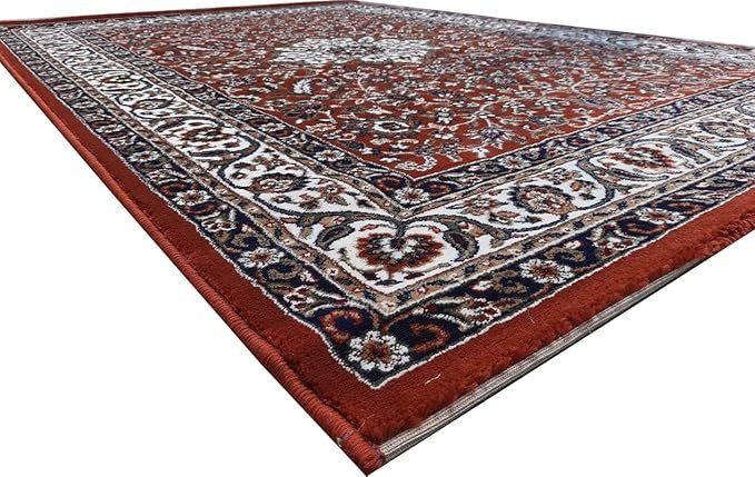 Persian Wool Traditional Heavy Anti Skid Rug For Living Room & Bed Room - Image 2