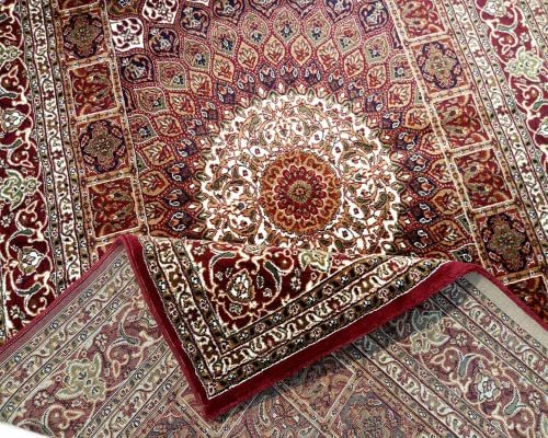 Persian Wool Traditional Heavy Anti Skid Rug For Living Room & Bed Room - Image 6