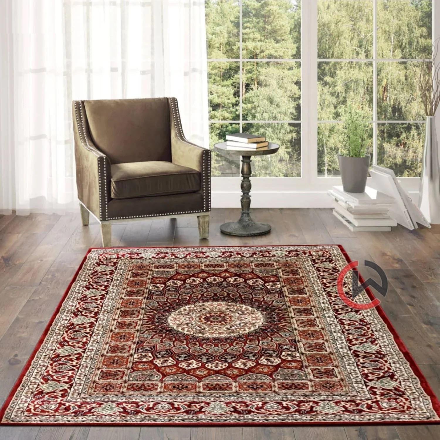 Persian Wool Traditional Heavy Anti Skid Rug For Living Room & Bed Room