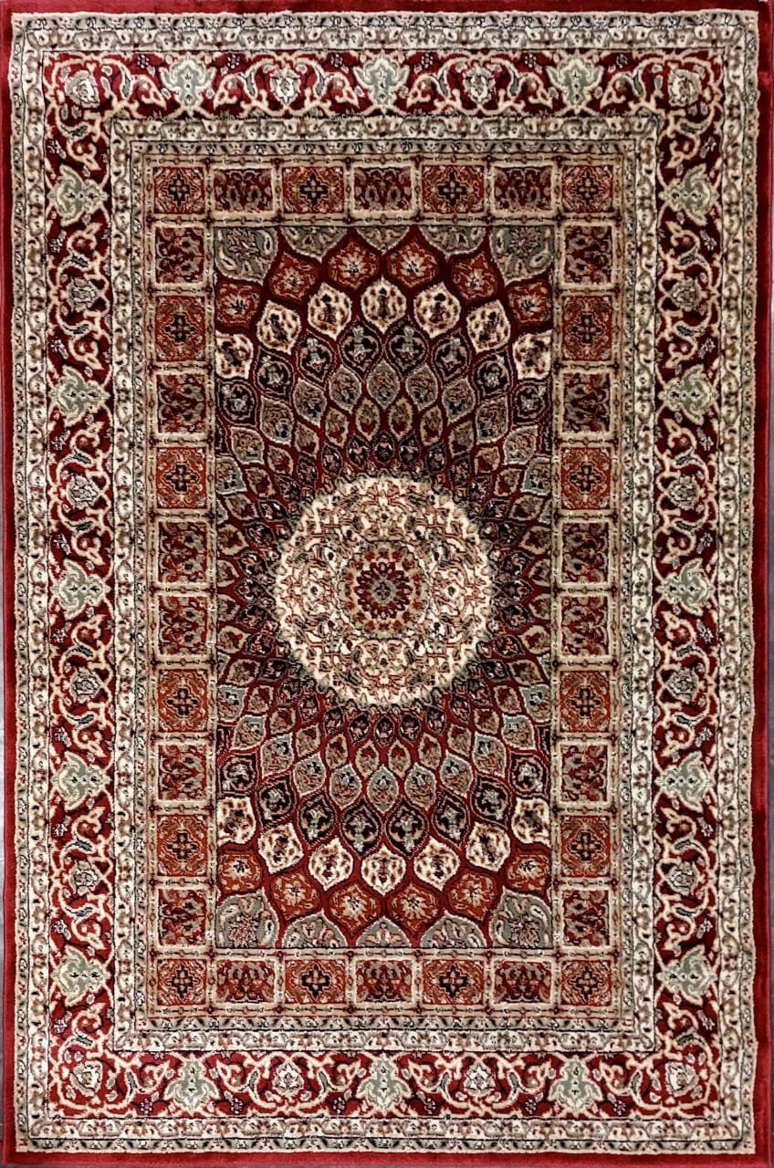 Persian Wool Traditional Heavy Anti Skid Rug For Living Room & Bed Room - Image 2