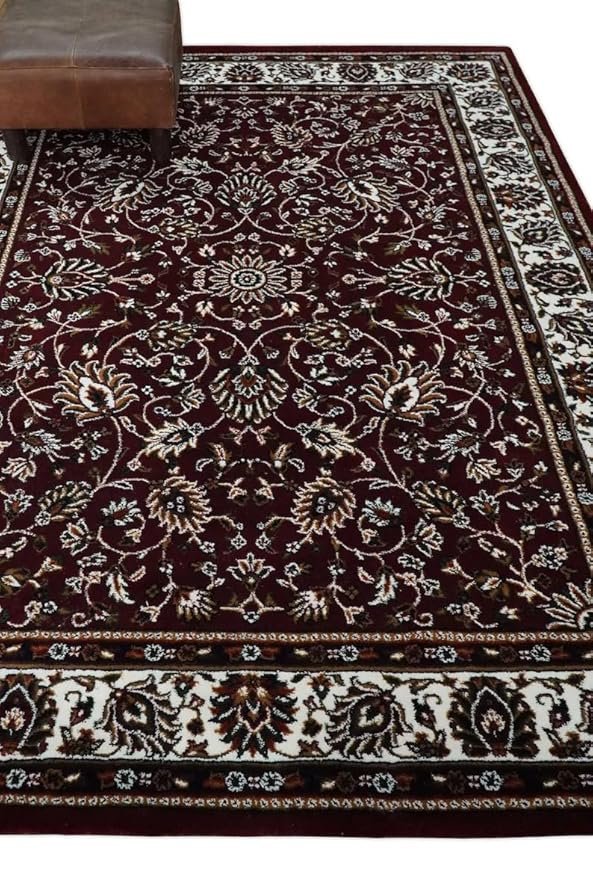 Persian Wool Traditional Heavy Anti Skid Rug For Living Room & Bed Room