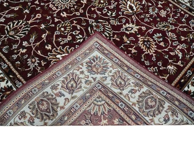 Persian Wool Traditional Heavy Anti Skid Rug For Living Room & Bed Room - Image 4