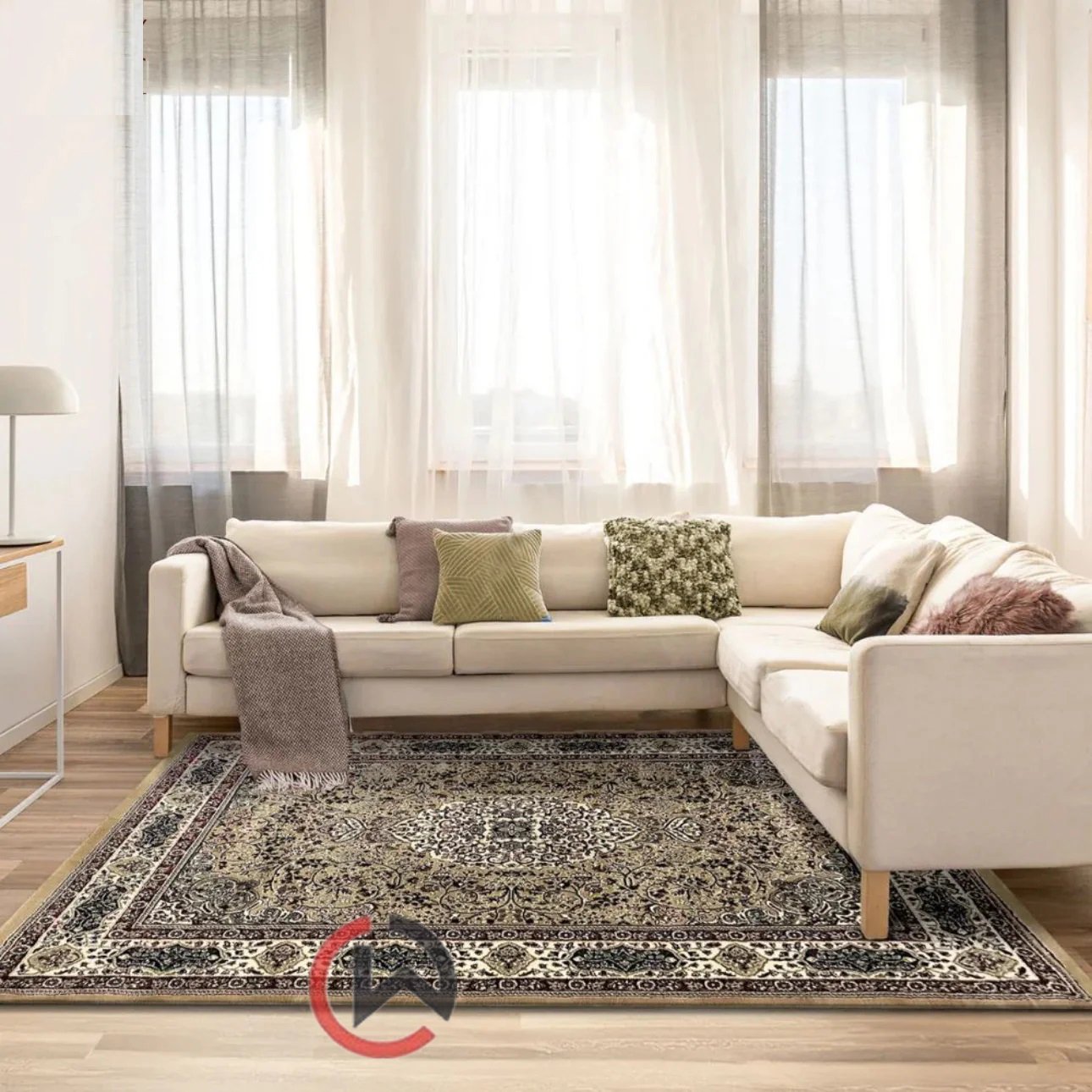 Persian Wool Traditional Heavy Anti Skid Rug For Living Room & Bed Room