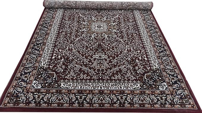 Persian Wool Traditional Heavy Anti Skid Rug For Living Room & Bed Room - Image 2