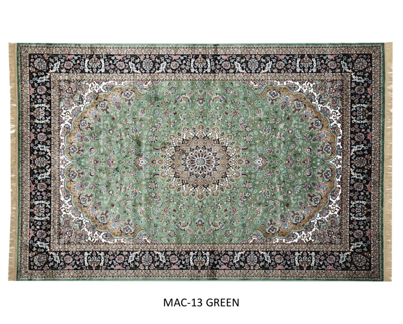 Kashmiri Persian Design Carpet For Living Room Bedroom And For Hall | Machine Woven Designer Anti Skid Carpets - Image 3
