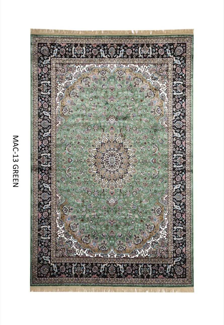 Kashmiri Persian Design Carpet For Living Room Bedroom And For Hall | Machine Woven Designer Anti Skid Carpets