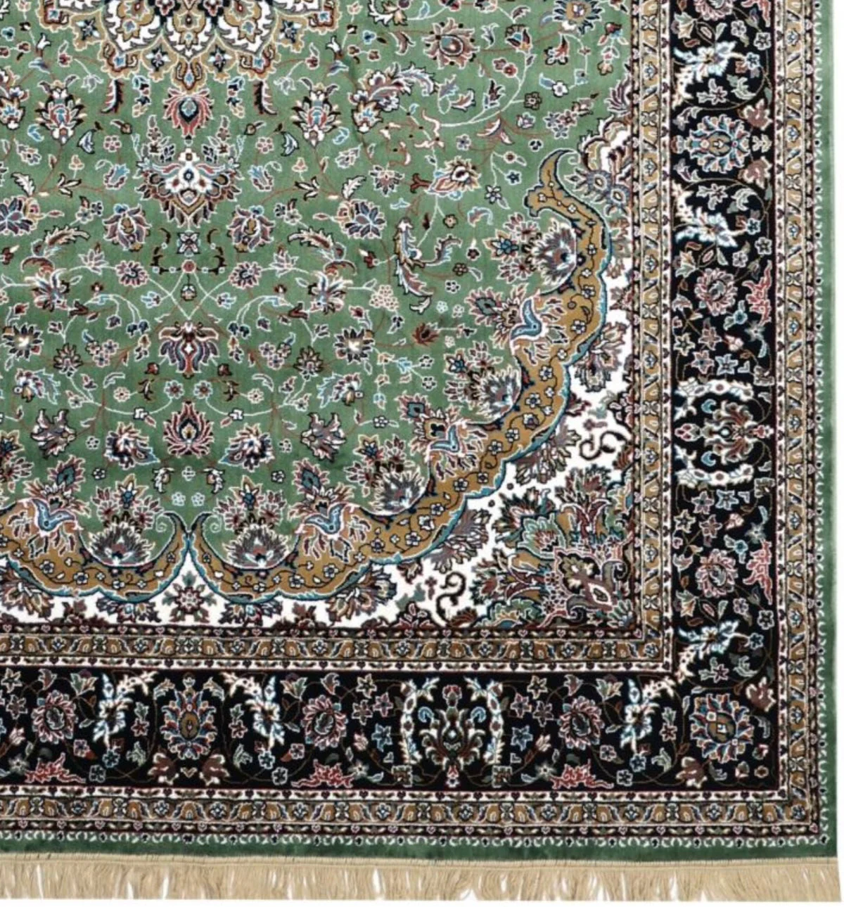 Kashmiri Persian Design Carpet For Living Room Bedroom And For Hall | Machine Woven Designer Anti Skid Carpets - Image 2