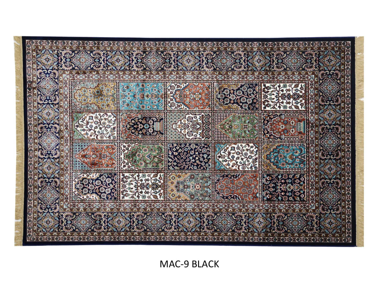 Kashmiri Persian Design Carpet For Living Room Bedroom And For Hall | Machine Woven Designer Anti Skid Carpets - Image 6