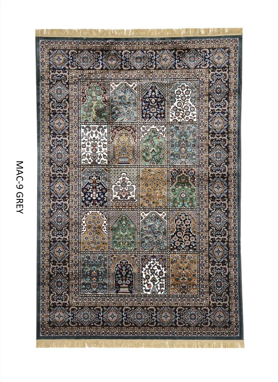 Kashmiri Persian Design Carpet For Living Room Bedroom And For Hall | Machine Woven Designer Anti Skid Carpets