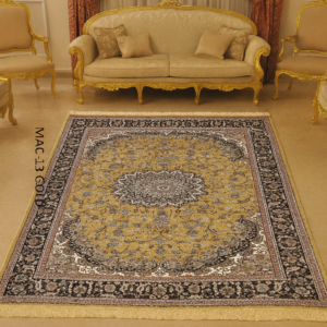 Kashmiri Persian Design Carpet For Living Room Bedroom And For Hall | Machine Woven Designer Anti Skid Carpets