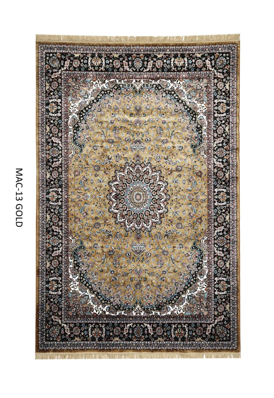 Kashmiri Persian Design Carpet For Living Room Bedroom And For Hall | Machine Woven Designer Anti Skid Carpets
