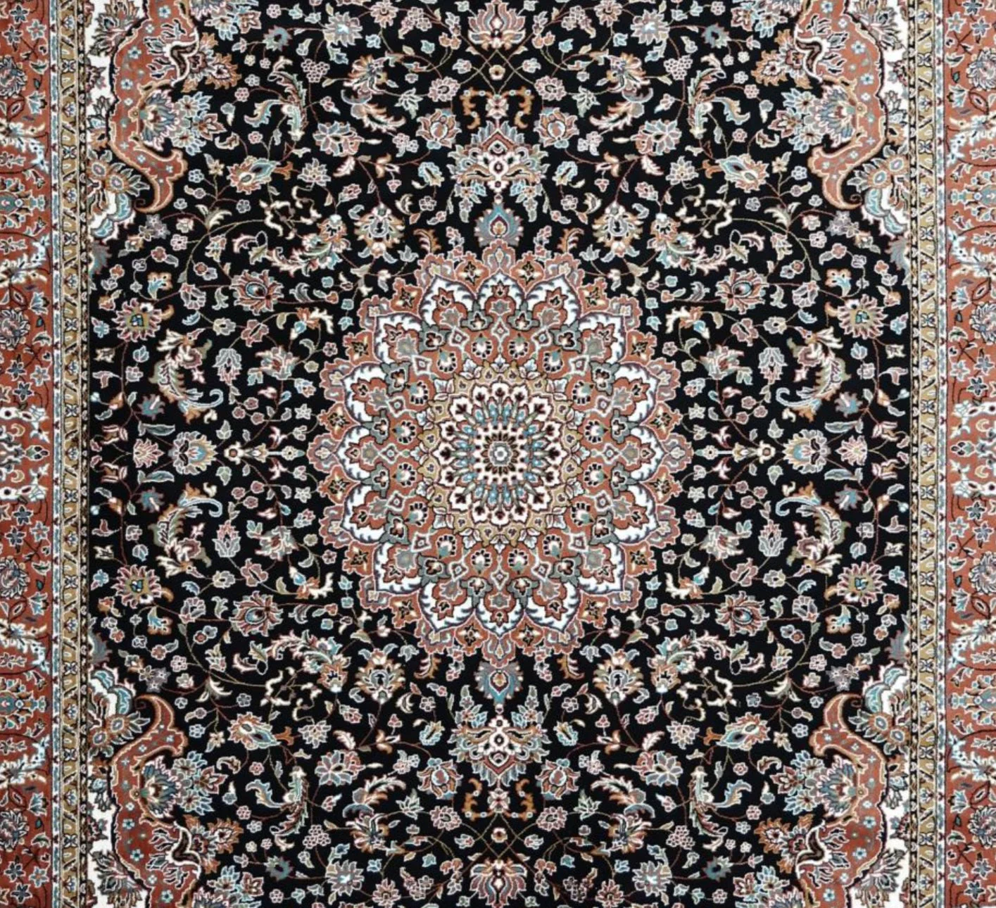 Kashmiri Persian Design Carpet For Living Room Bedroom And For Hall | Machine Woven Designer Anti Skid Carpets - Image 7
