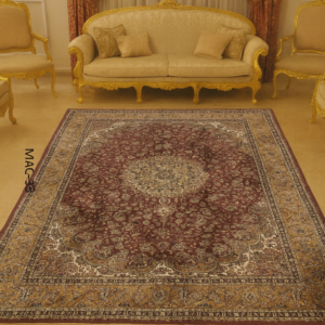 Kashmiri Persian Design Carpet For Living Room Bedroom And For Hall | Machine Woven Designer Anti Skid Carpets