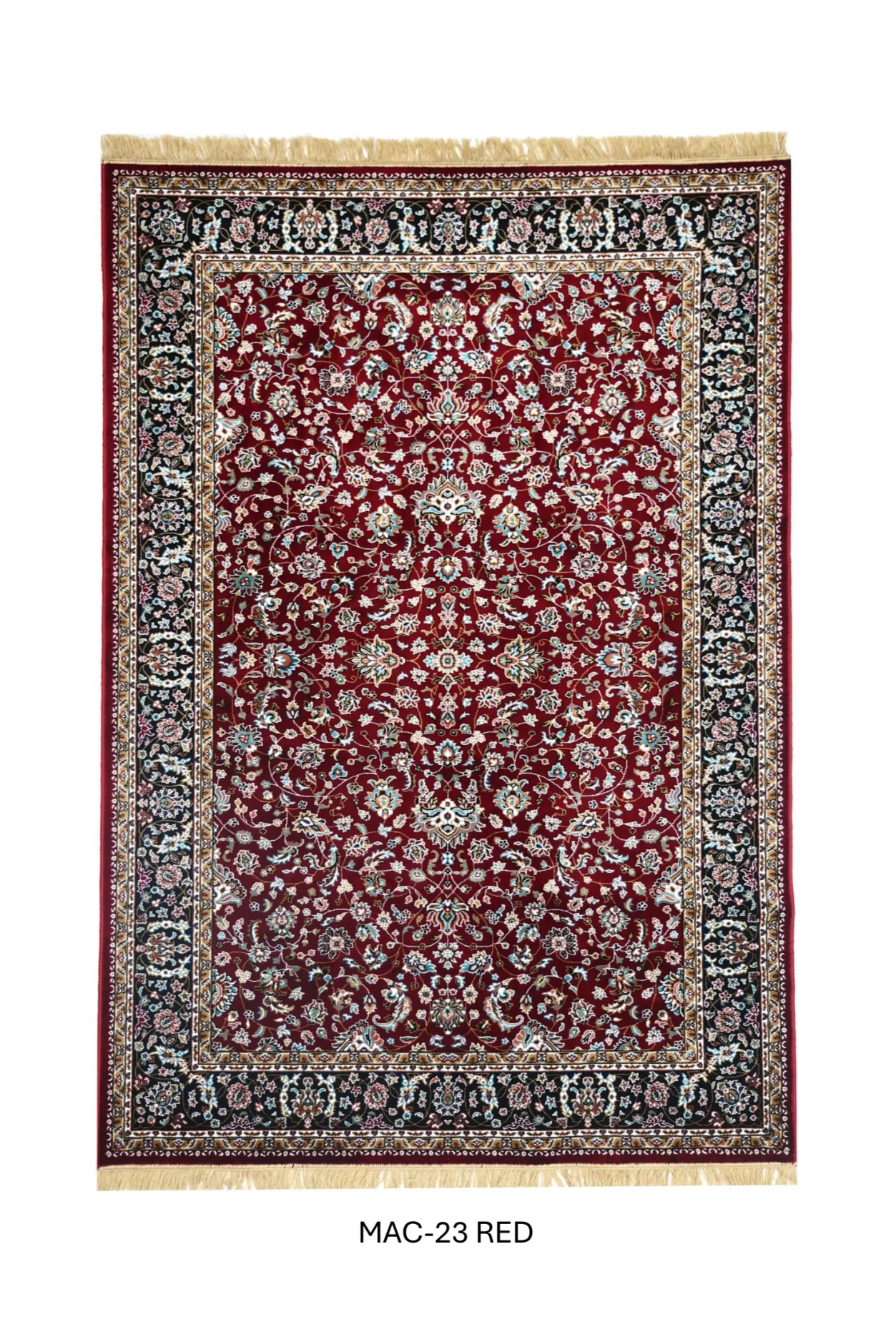 Kashmiri Persian Design Carpet For Living Room Bedroom And For Hall | Machine Woven Designer Anti Skid Carpets