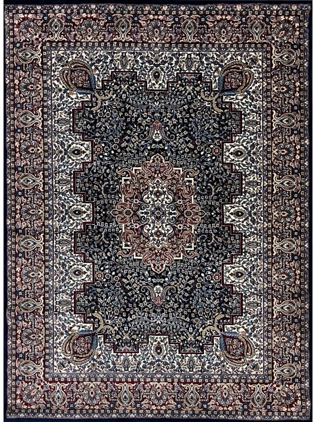Persian Wool Traditional Heavy Anti Skid Rug For Living Room & Bed Room - Image 3