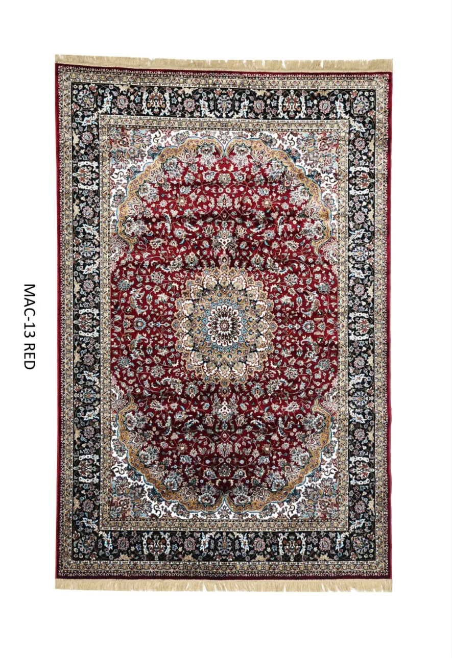Kashmiri Persian Design Carpet For Living Room Bedroom And For Hall | Machine Woven Designer Anti Skid Carpets - Image 3