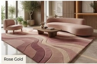Hand-Tufted New Zealand Wool Carpets Luxury Handmade Rugs & Carpets - Image 7