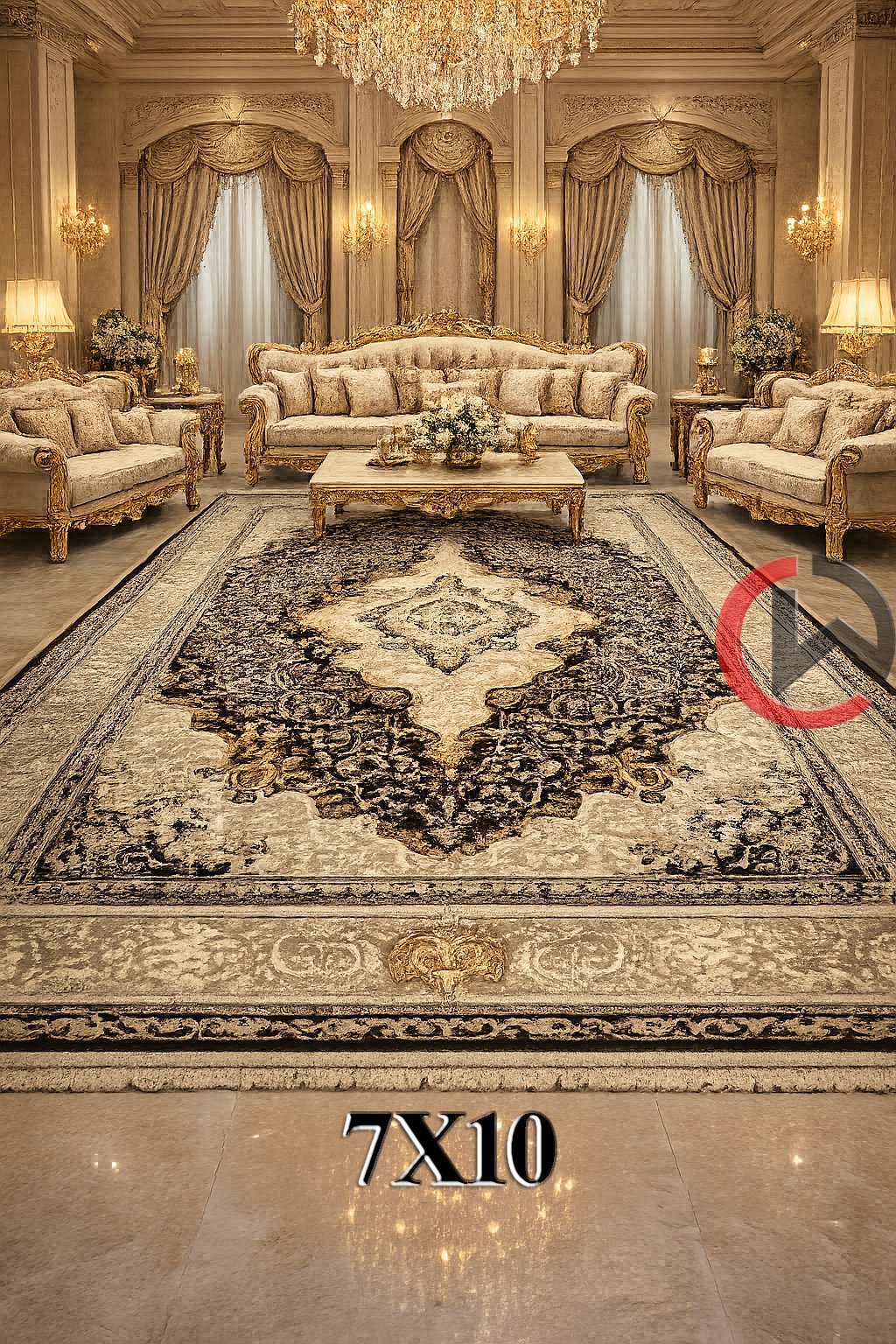 Turkey Imported Ultra Premium Carpet 7X10 Feet | Luxury Persian Design