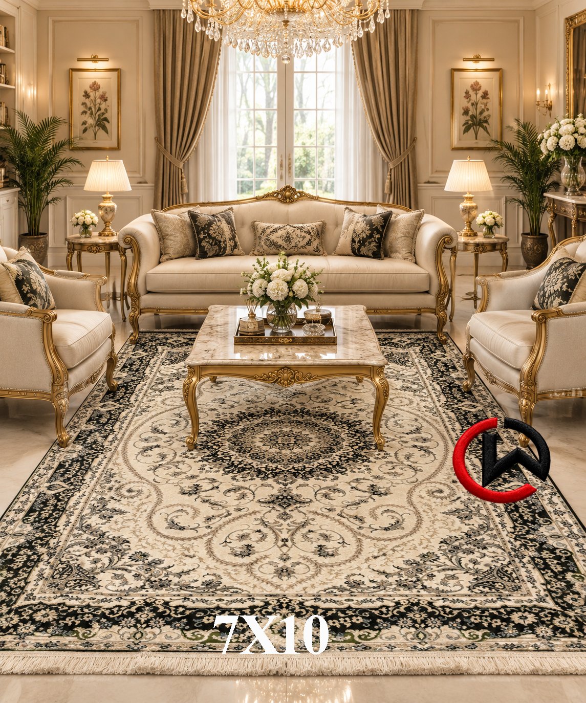 Turkey Imported Ultra Premium Carpet 7X10 Feet | Luxury Persian Design