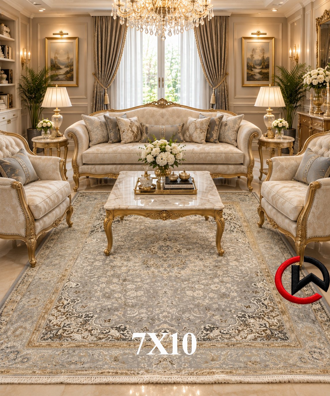Turkey Imported Ultra Premium Carpet 7X10 Feet | Luxury Persian Design
